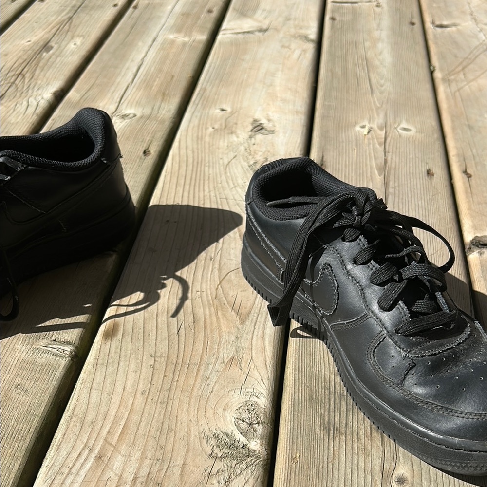 Kids Black Sneakers - Picture 2 of 3